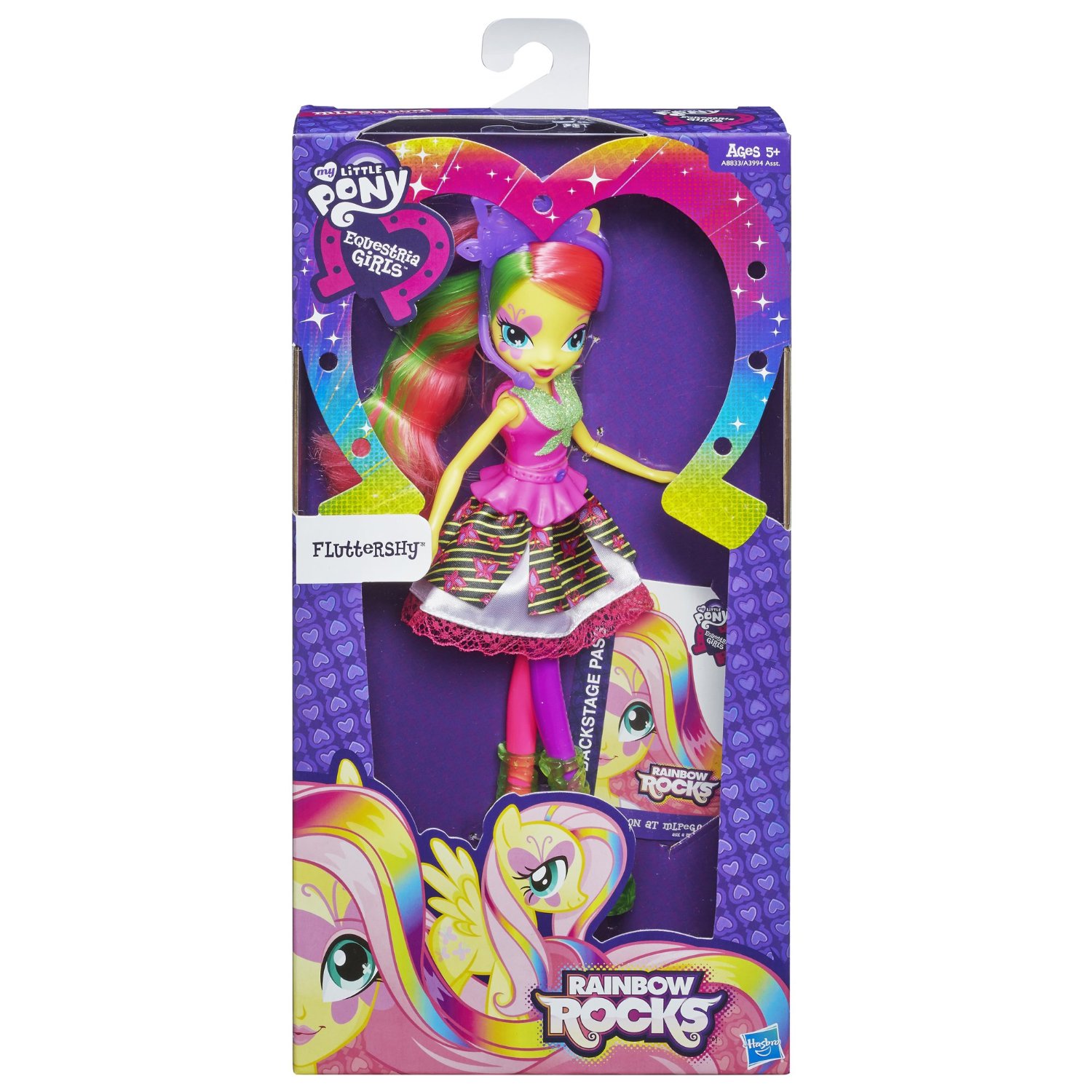 Кукла из серии Equestria Girls Rainbow Rocks Neon – Флаттершай  
